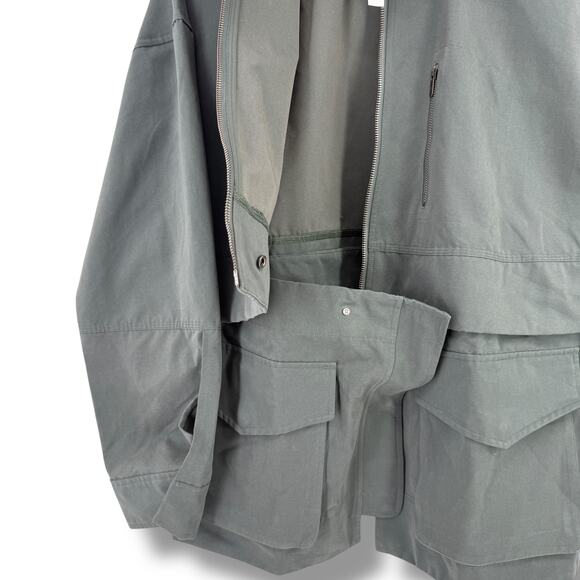 Lululemon Glyde 2-in-1 Adaptable Jacket Women's Sz M Dark Forest Green Crop - Picture 4 of 8